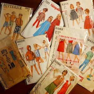 Children's Vintage 1960s Sewing Patterns